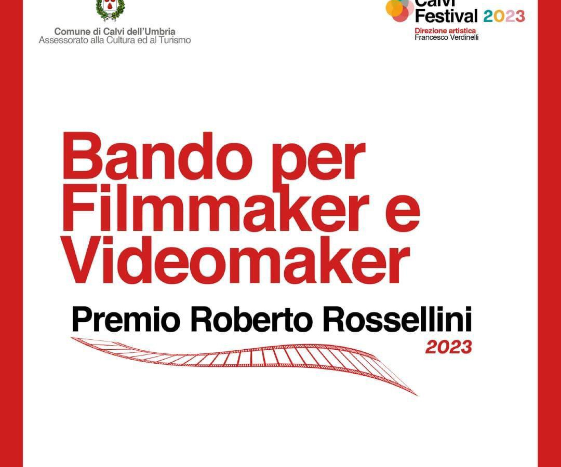 "PREMIO ROBERTO ROSSELLINI" Bando 2023.